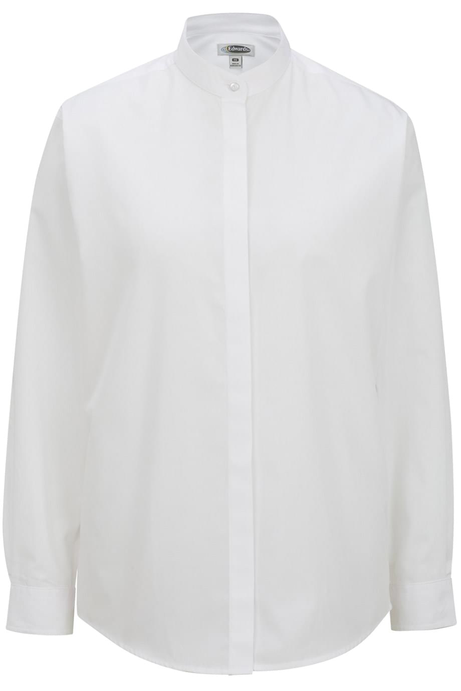Banded Collar Ladies Shirt