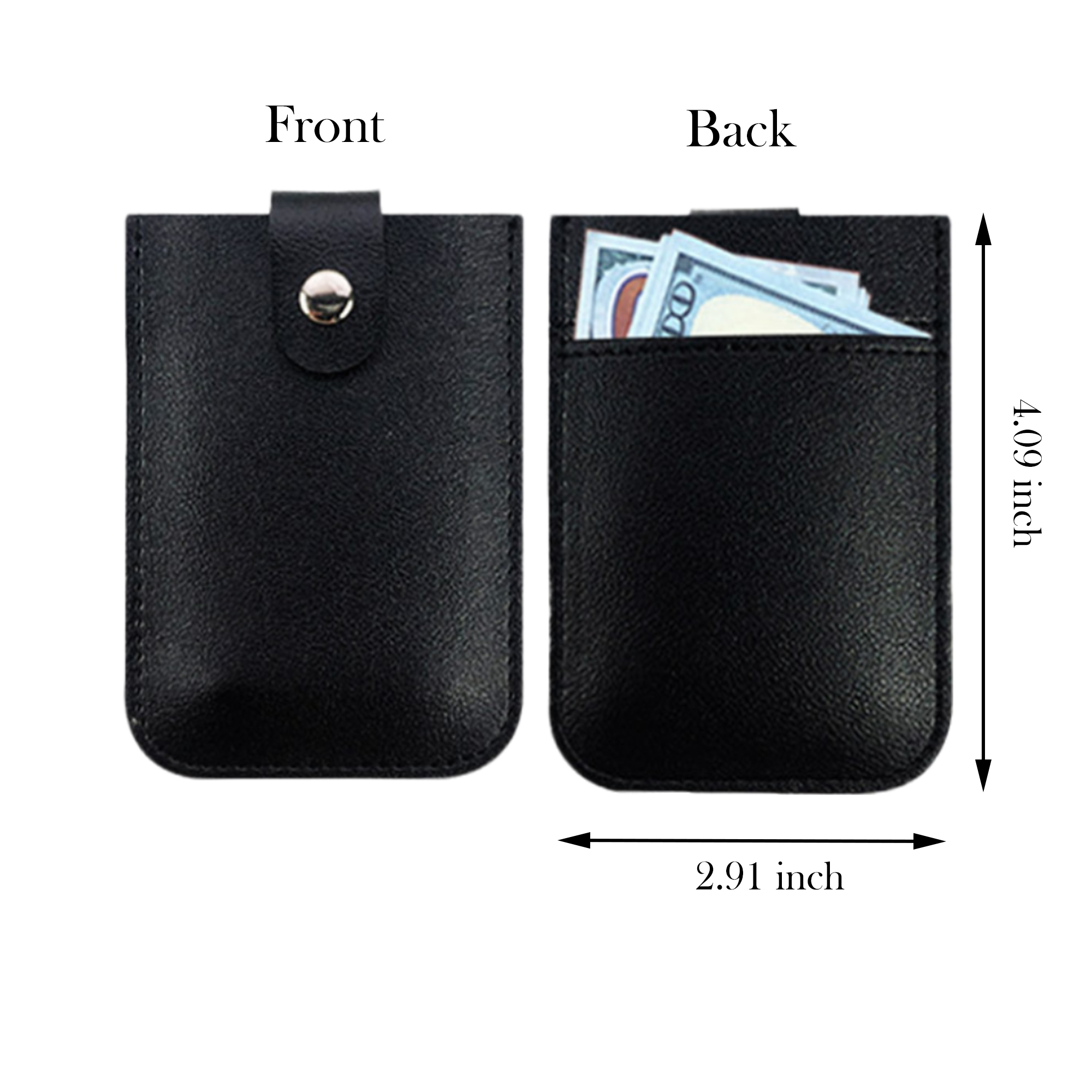 MOQ:50pcs Slim RFID Blocking Wallet 6