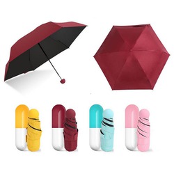 Compact Travel Foldable Capsule Umbrella