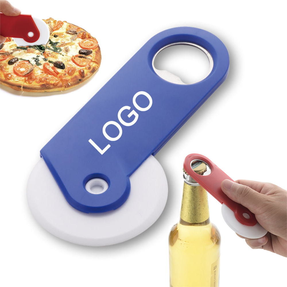 Dual Purpose Pizza Cutter Bottle Opener