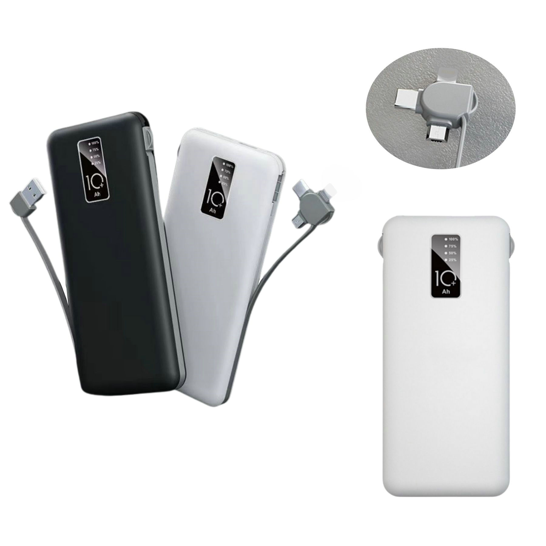 3-In-1 10,000 mAh Mobile Power Bank