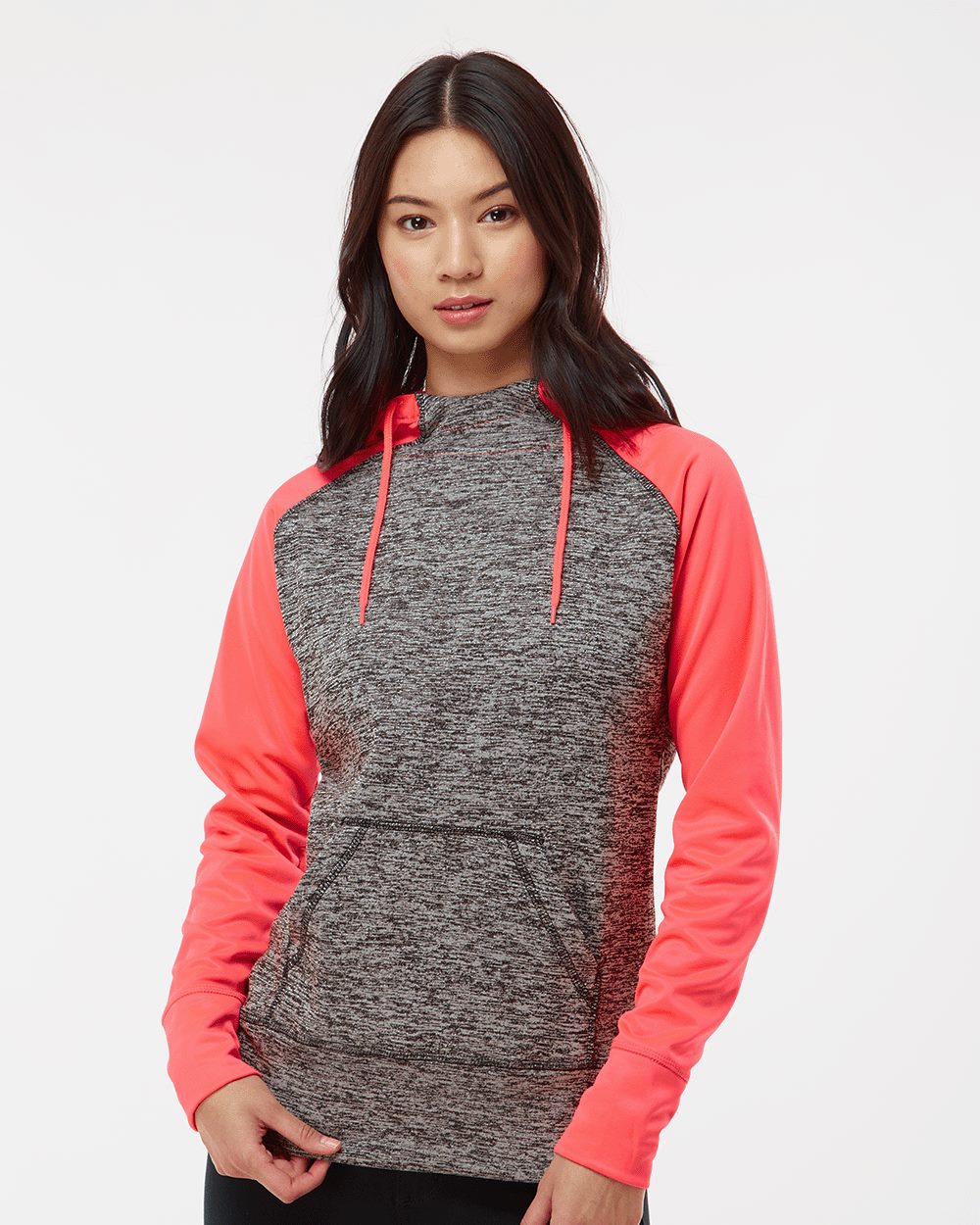 Women's Colorblocked Cosmic Fleece Hooded Sweatshirt - 8618