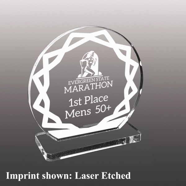 Stock Acrylic Award - Laser Etched 3