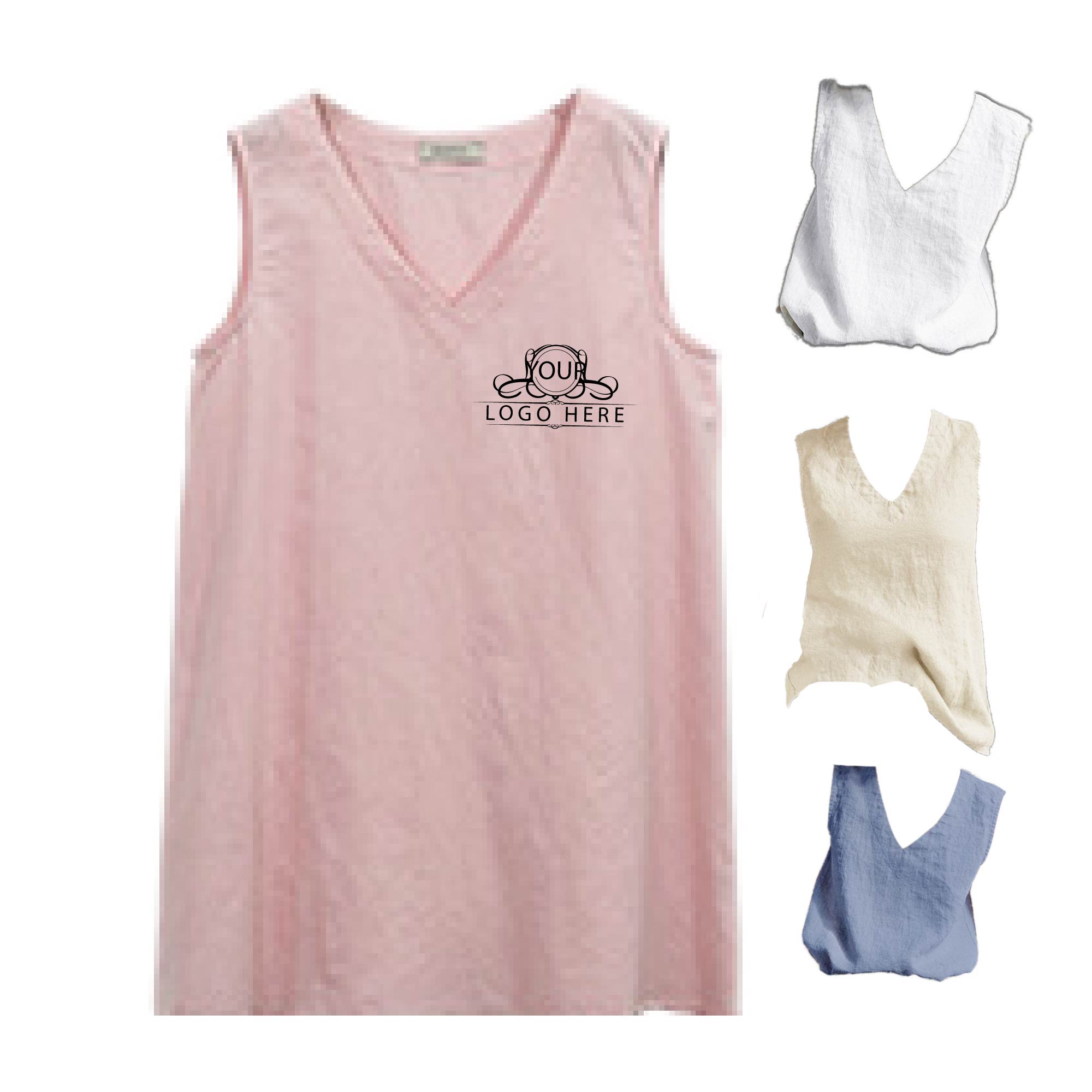 Women's Summer Sleeveless Tunic Casual T-Shirt