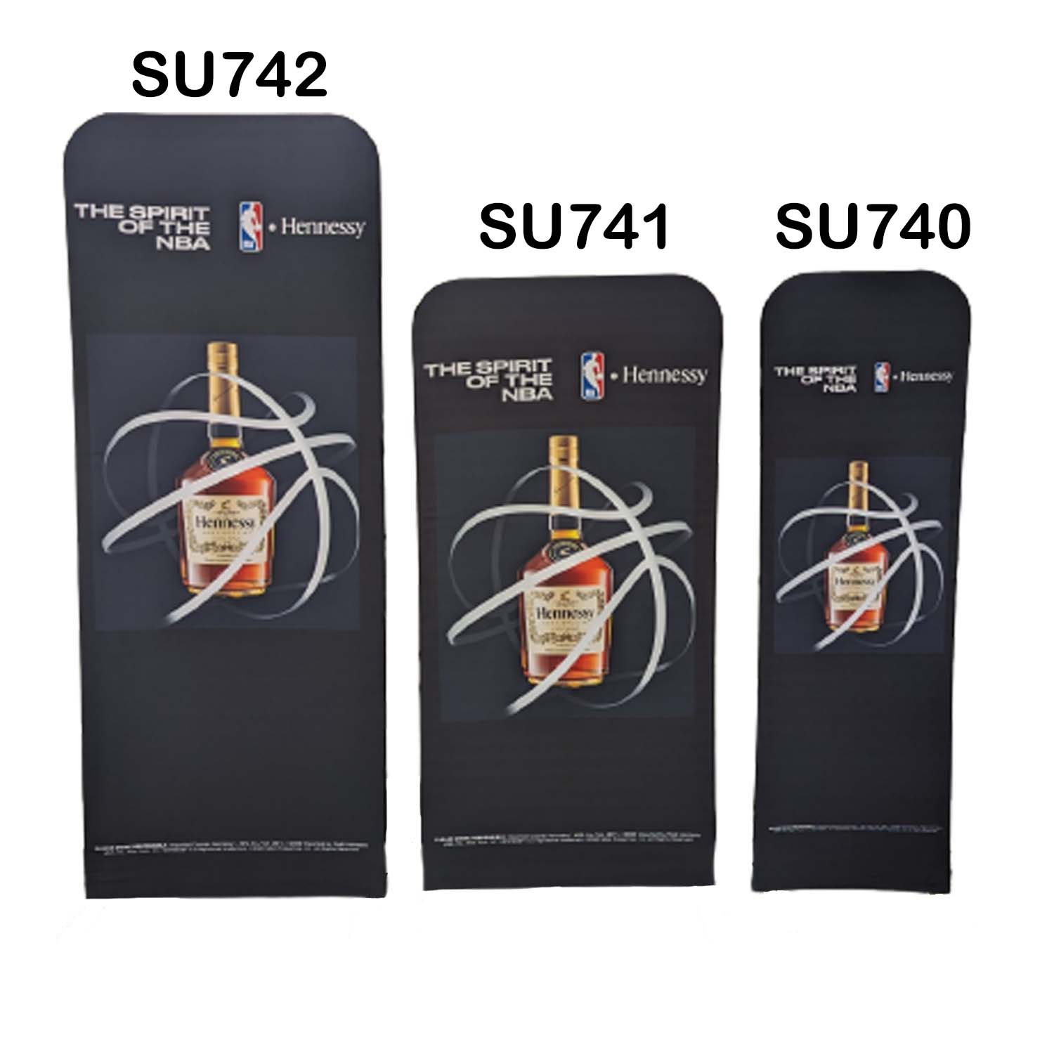 48Hr Quick Ship - Replacement Graphics Double Sided 3'W x 96"H EuroFit Tension Fabric Slip on Cover 11