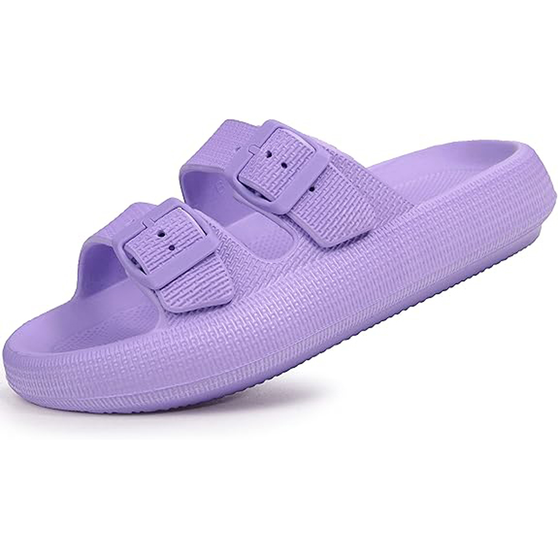 EVA Double Buckle Adjustable Flat Sandals 21