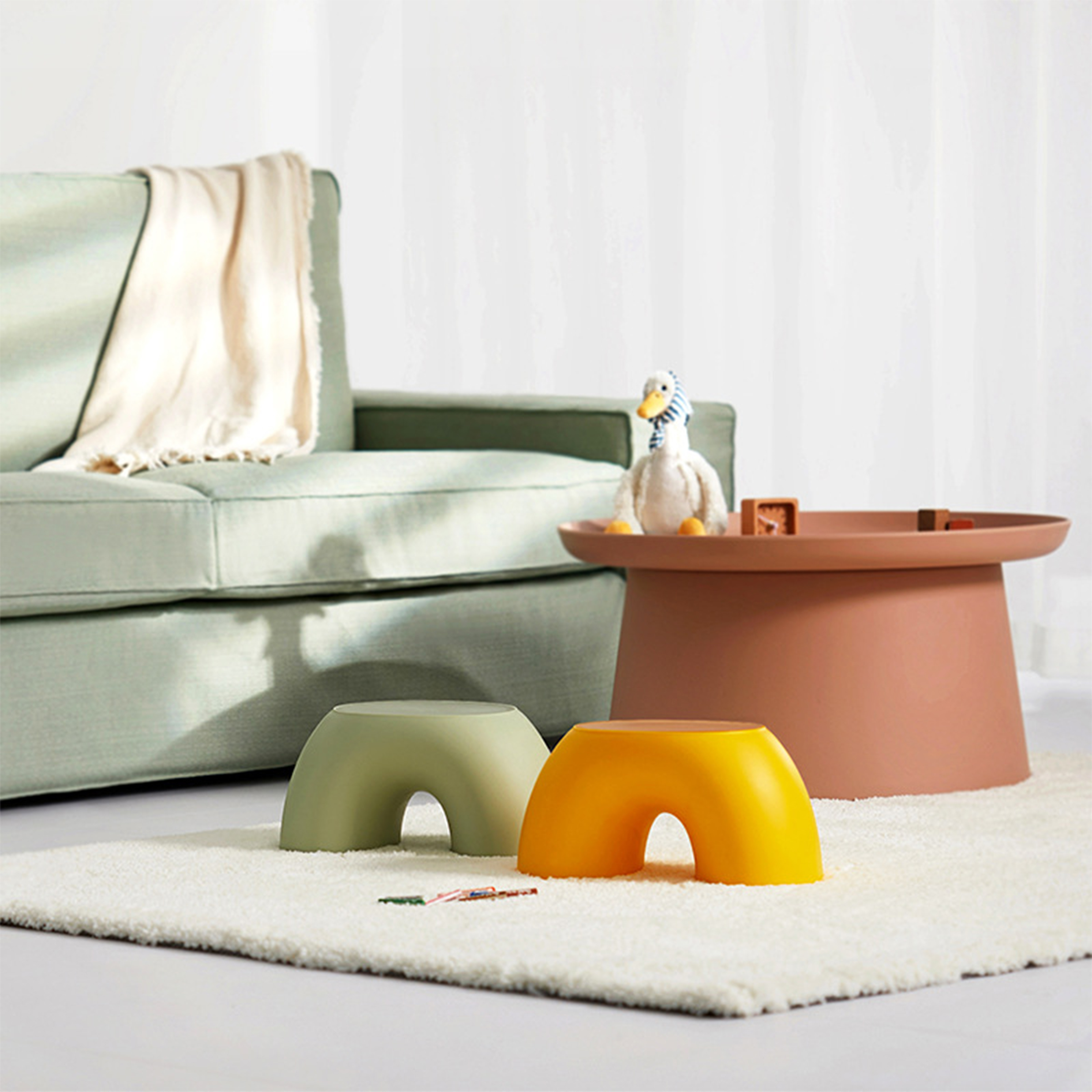 Polypropylene Simple And Durable Anti Slip Stool 17