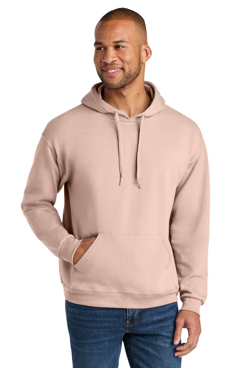 Yu-*です Jerzees Ultimate Unisex CVC Ring Spun Hooded Sweatshirt