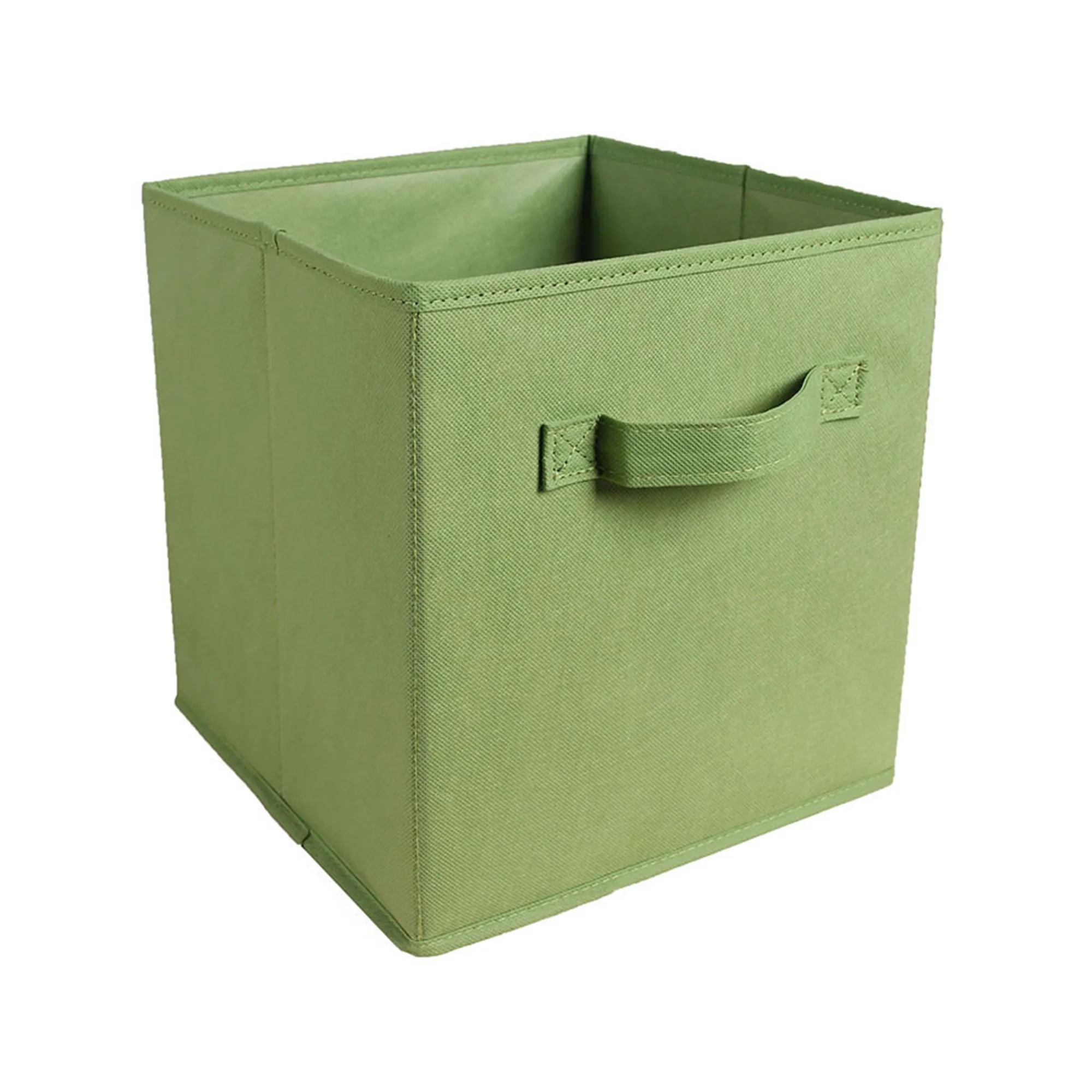 MOQ50 11" Square Non-Woven Folding Storage Box With Handle 33