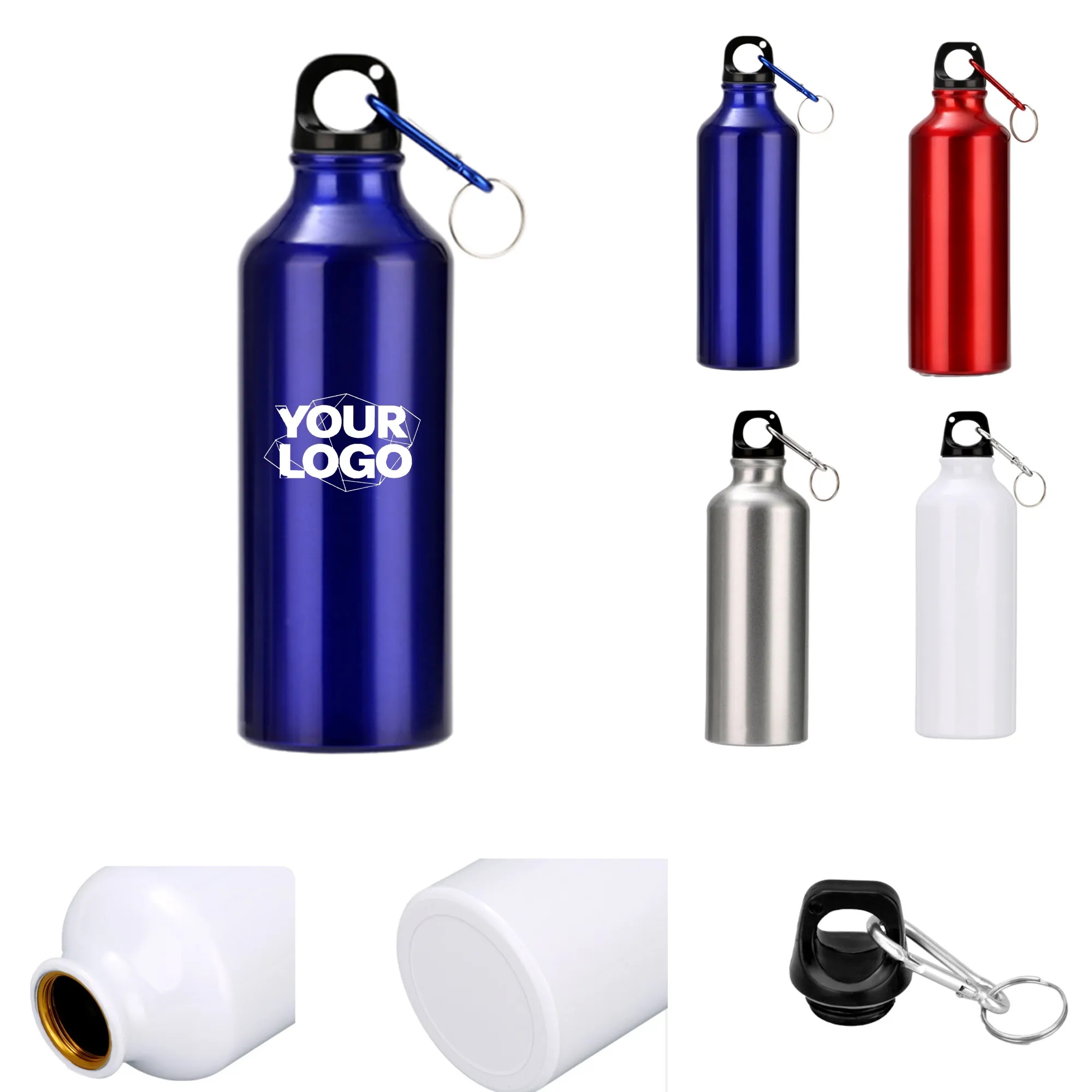 16 Oz Portable Aluminum Sports Water Bottle 4