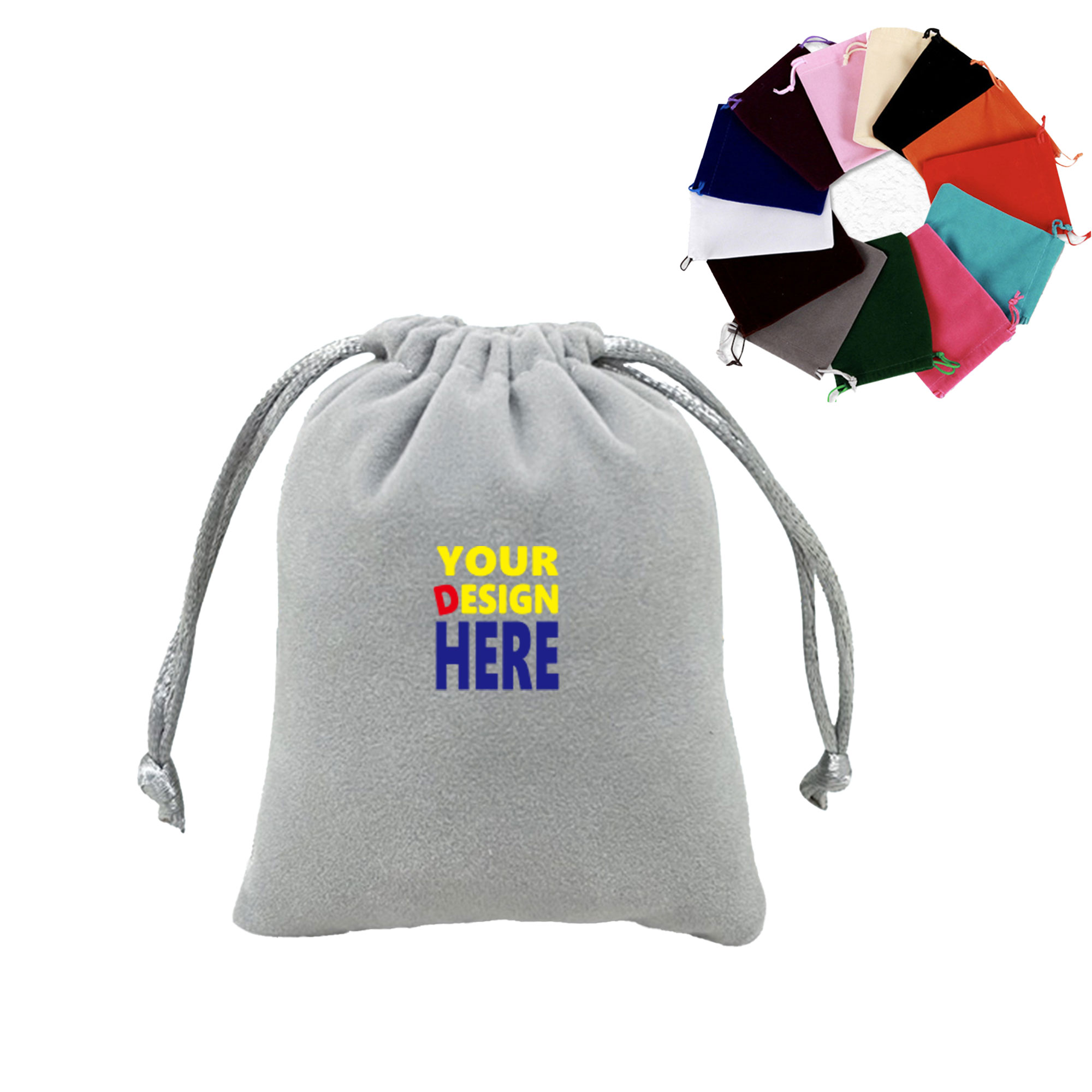 Plush Drawstring Fleece Pouch