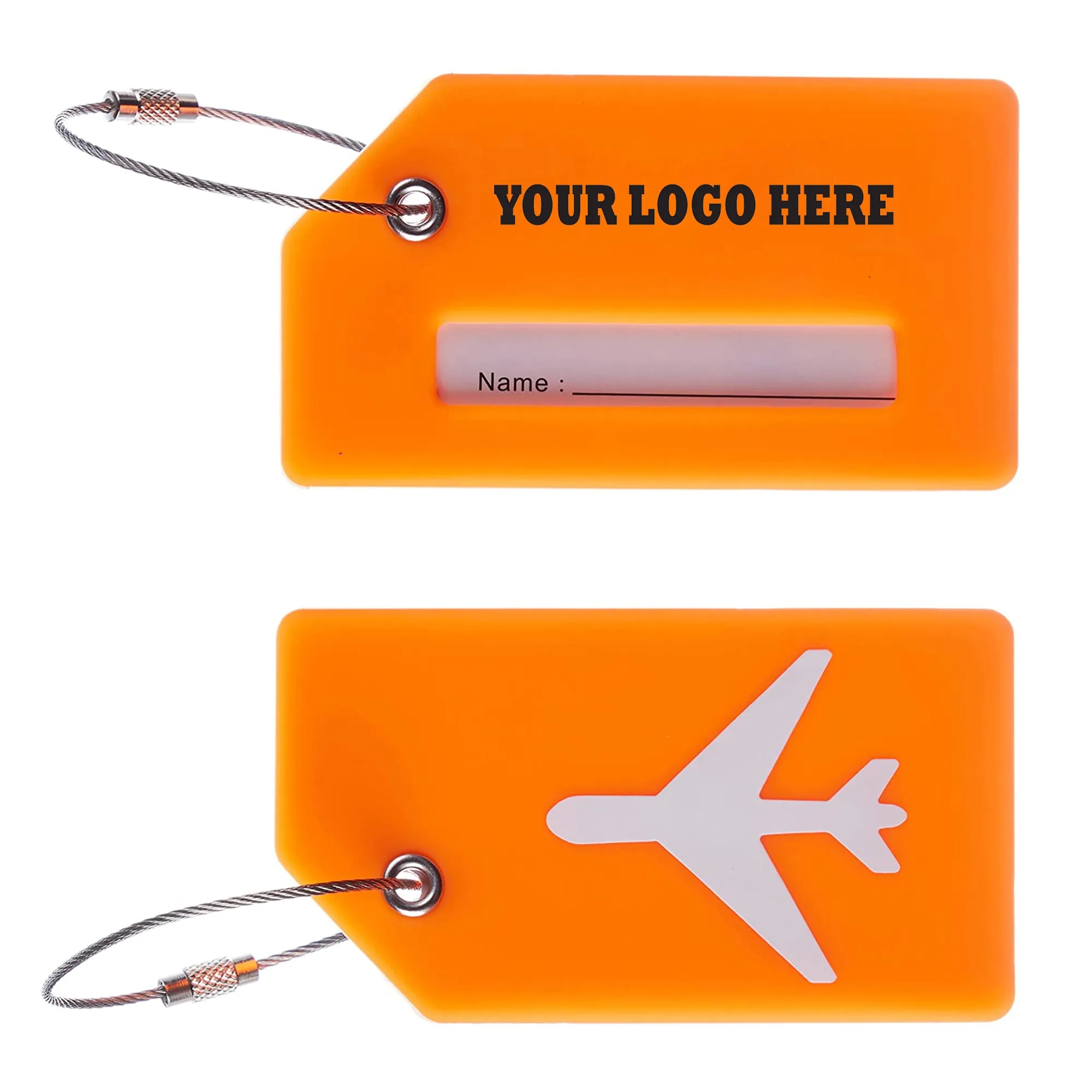Silicone Luggage Tag with Name ID Card 8