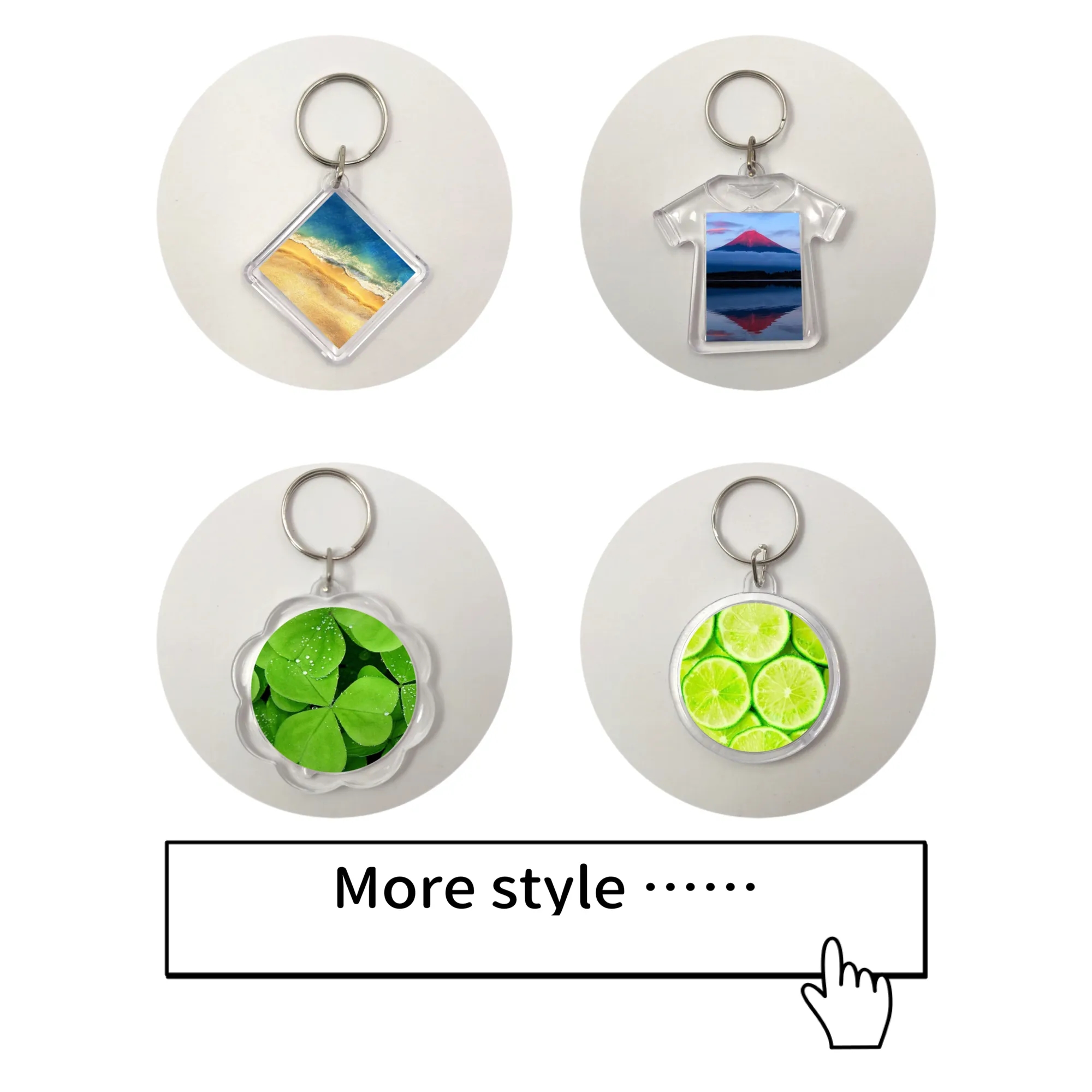 MOQ 50 Pricebuster Full color Acrylic Keychain Photo Frame 10