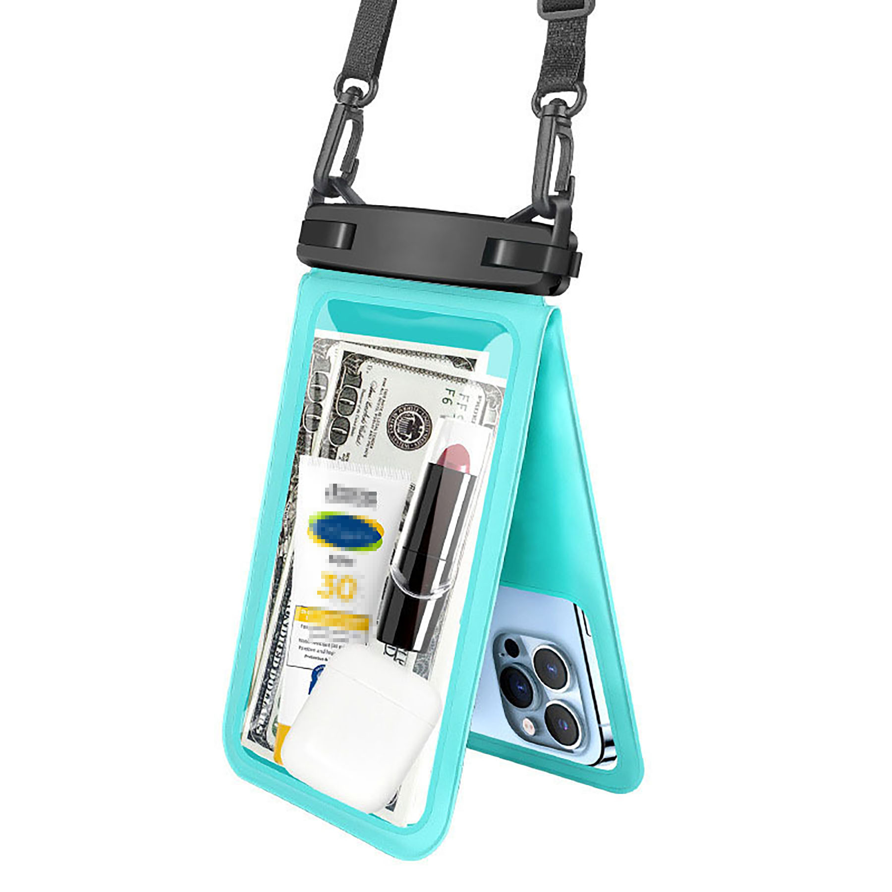 Double Waterproof Phone Pouch with Lanyard 4