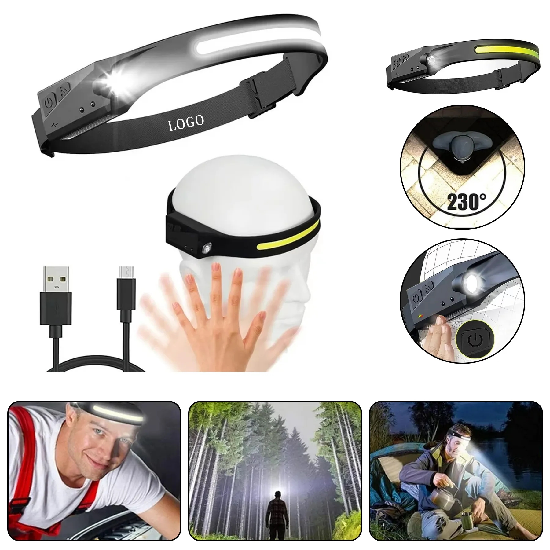 LED Headlamp Flashlight 7