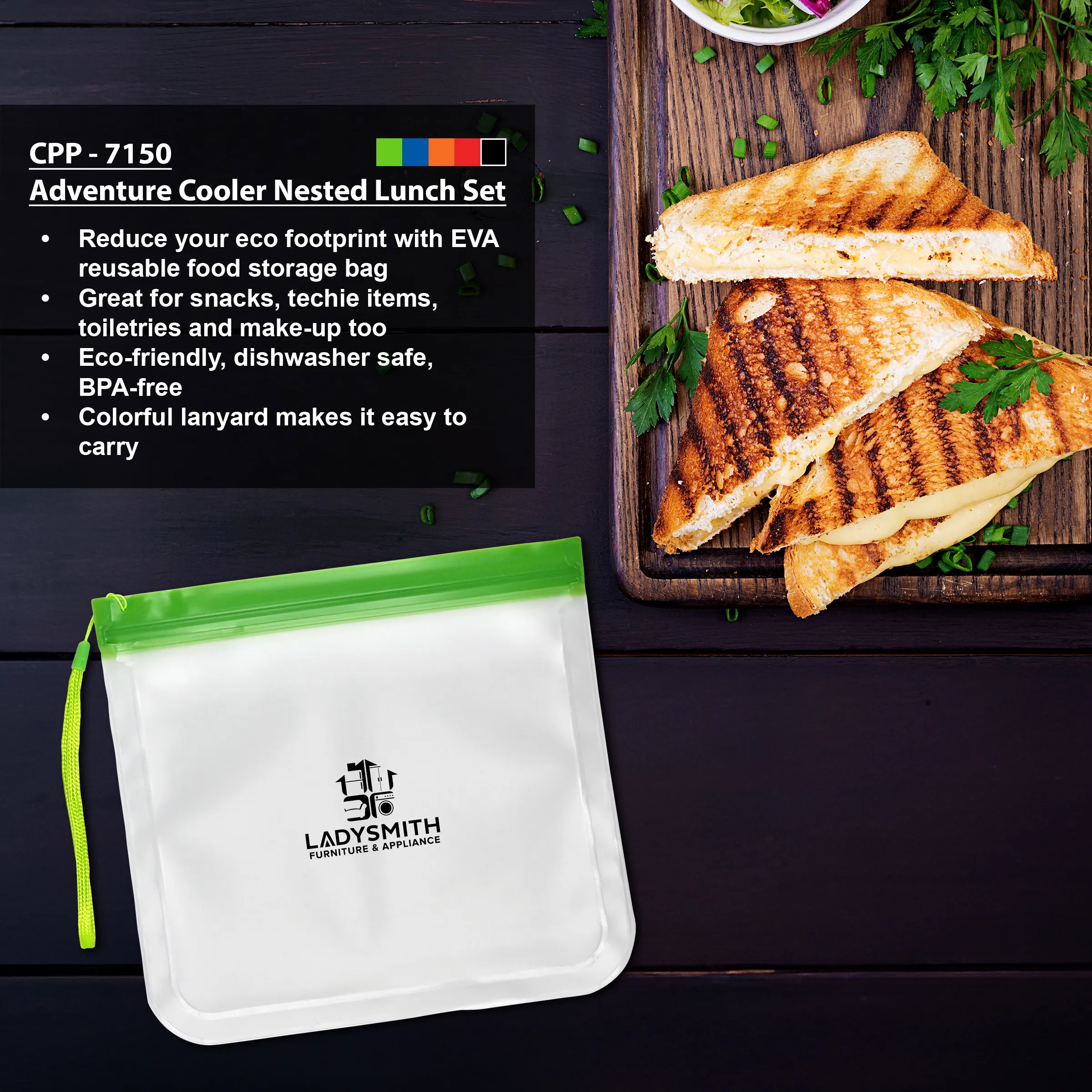 Carry On Reusable Sandwich Bag 2