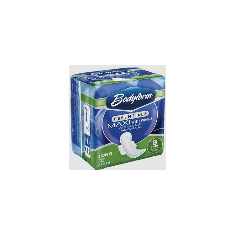 Maxi Pads with Wings - Long 8 Count