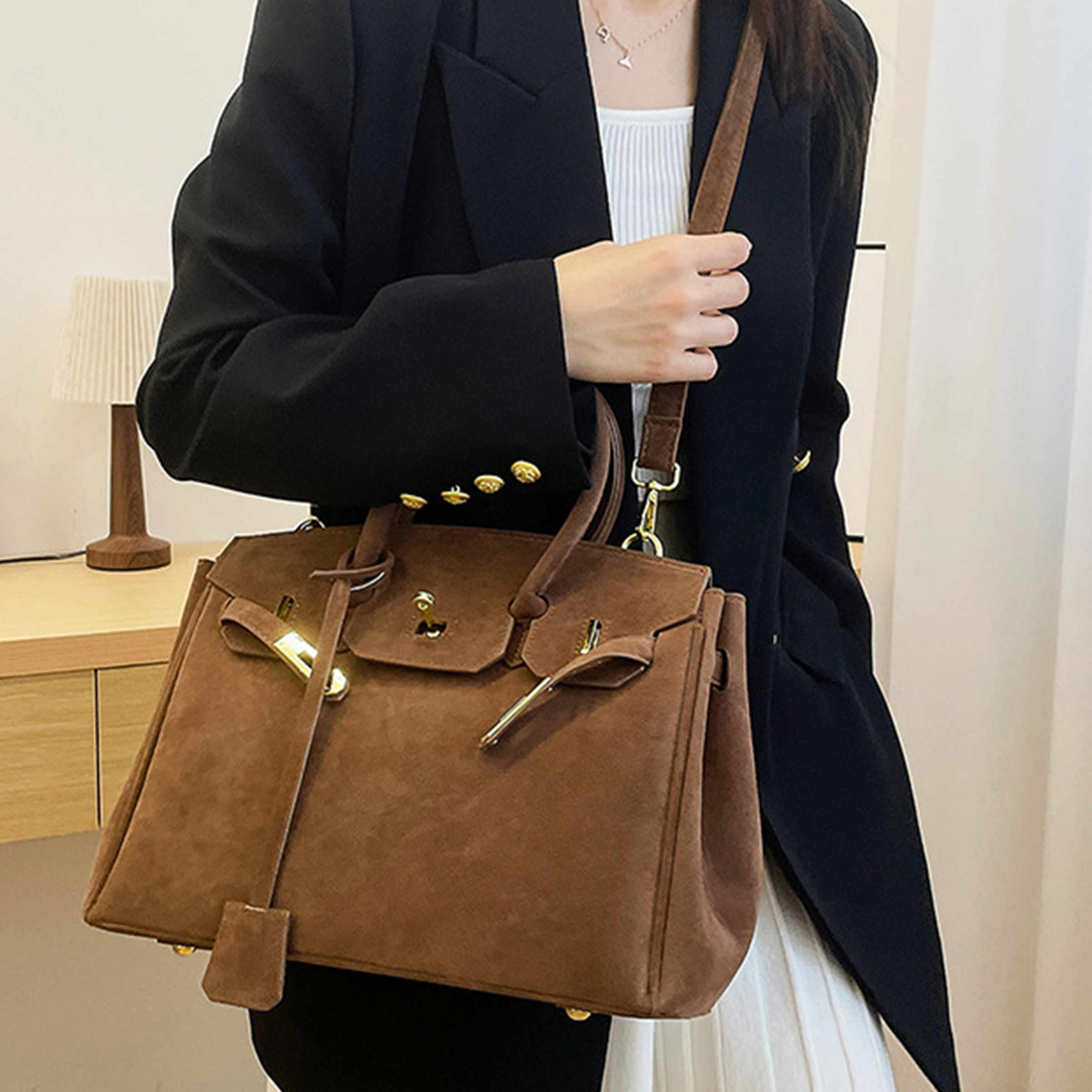 Pu Retro Handheld Crossbody Bag 10