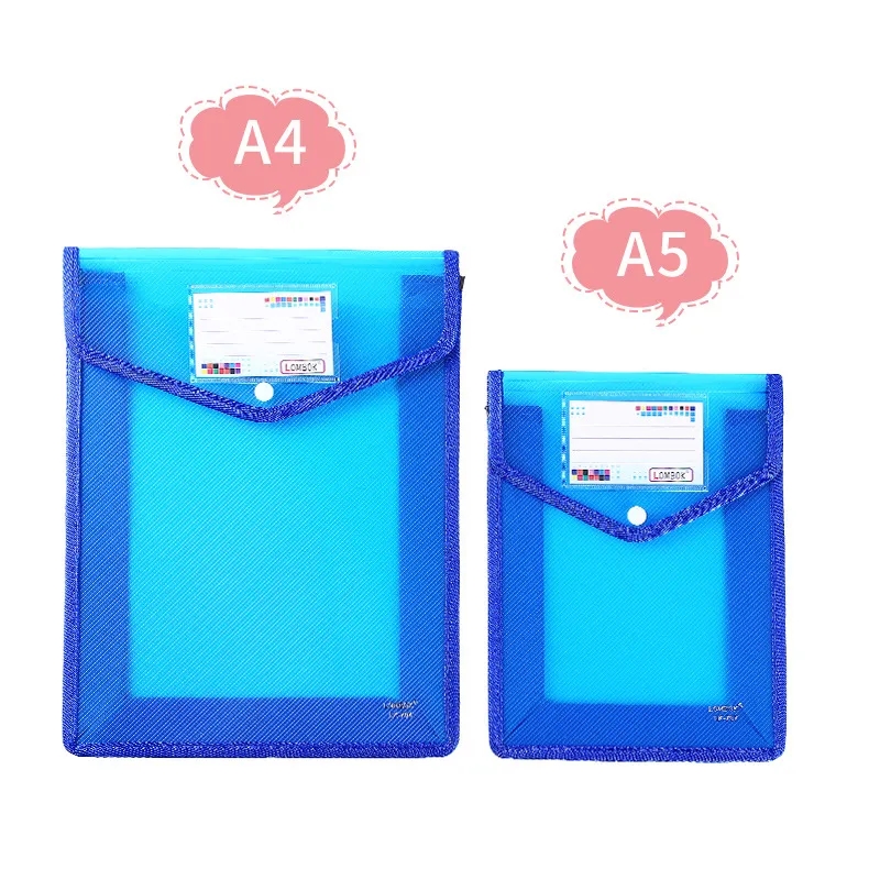 A4 Size Vertical Document Storage Bag with Snap Button 18