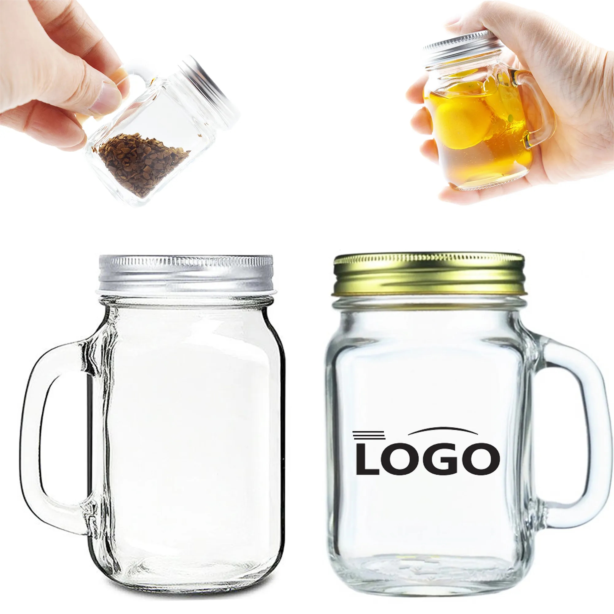 4 OZ Jam Jar With Handle 5