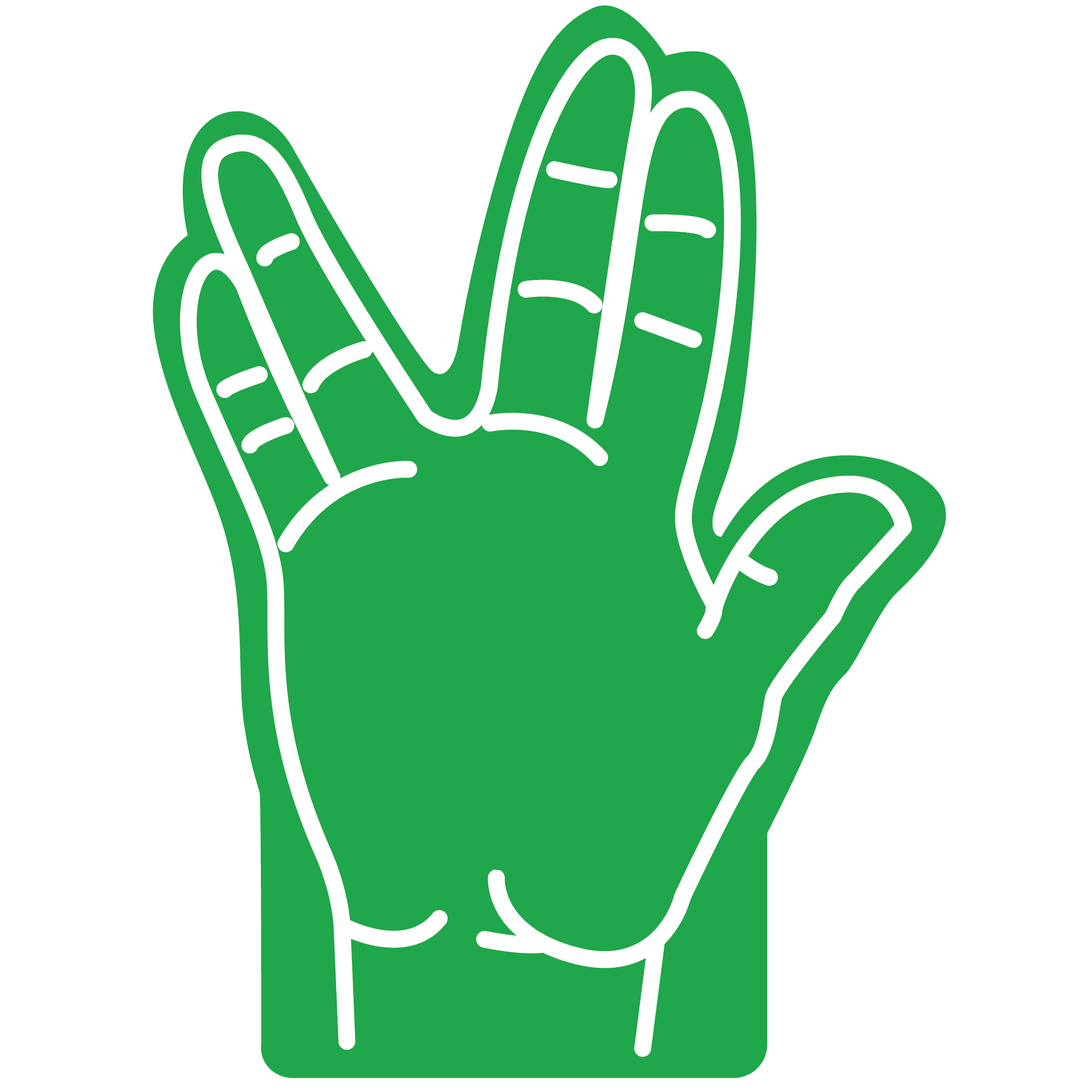 16" Foam Hand 63