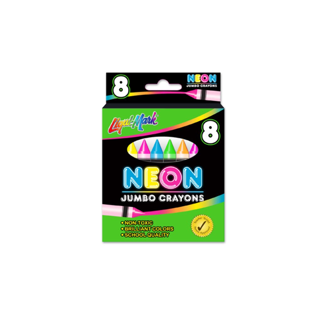 Jumbo Crayons - 8 Count Neon Colors 3