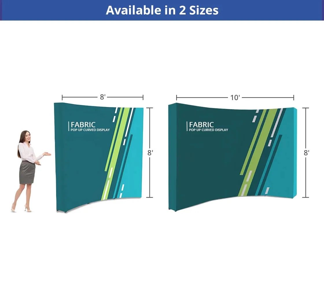 Fabric Pop Up Curved Display - Hardware only 6