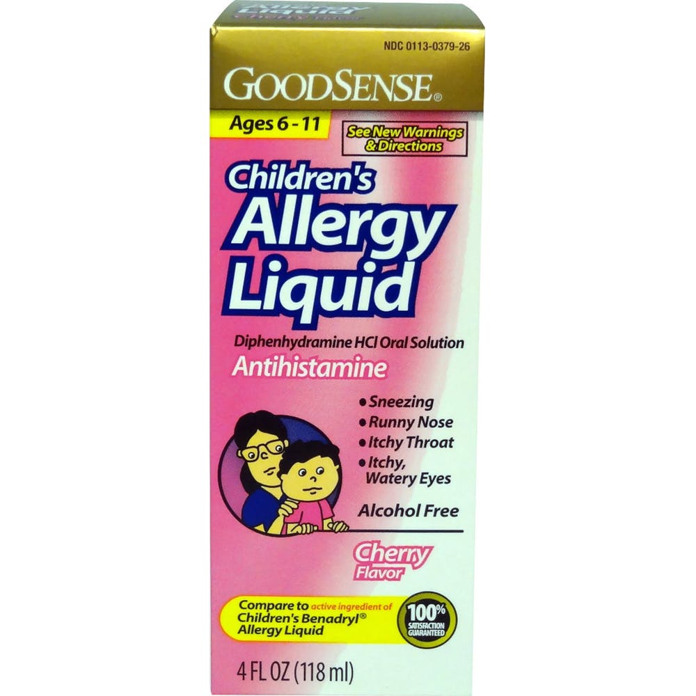 Children's Allergy Liquid Antihistamine - Cherry 4 oz