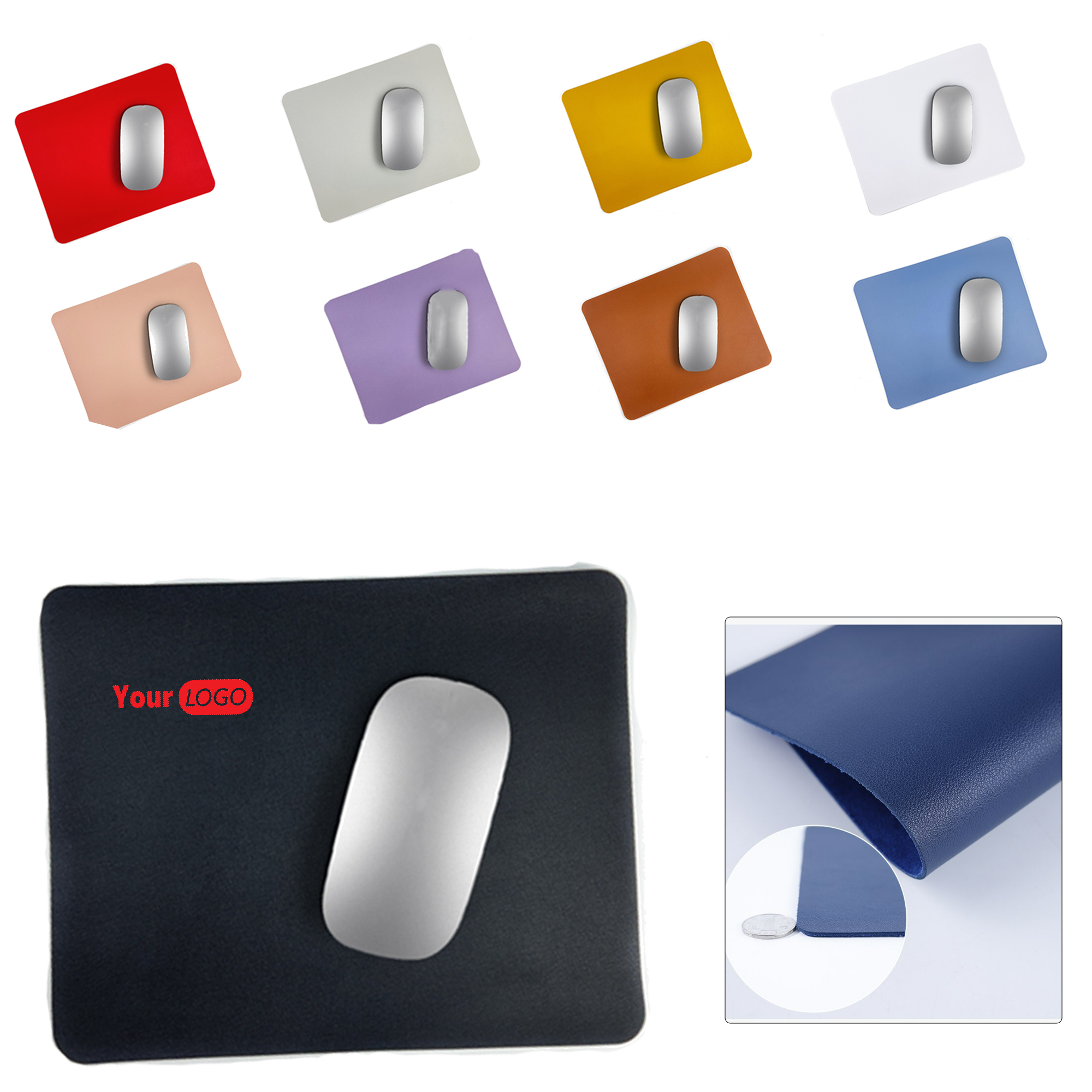 PU Leather Mouse Pad for Office & Home Use
