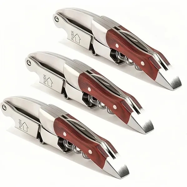 Steel Wine Opener with Ergonomic Corkscrew for Bottles 15