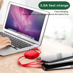 3-In-1 Retractable Charging Cable