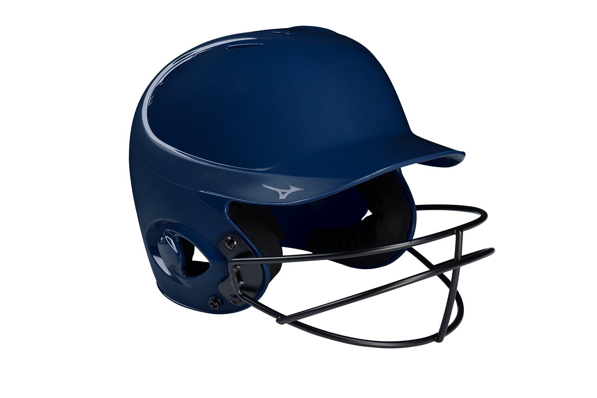 MVP Series Solid Batting Helmet with Fastpitch Softball Mask 16