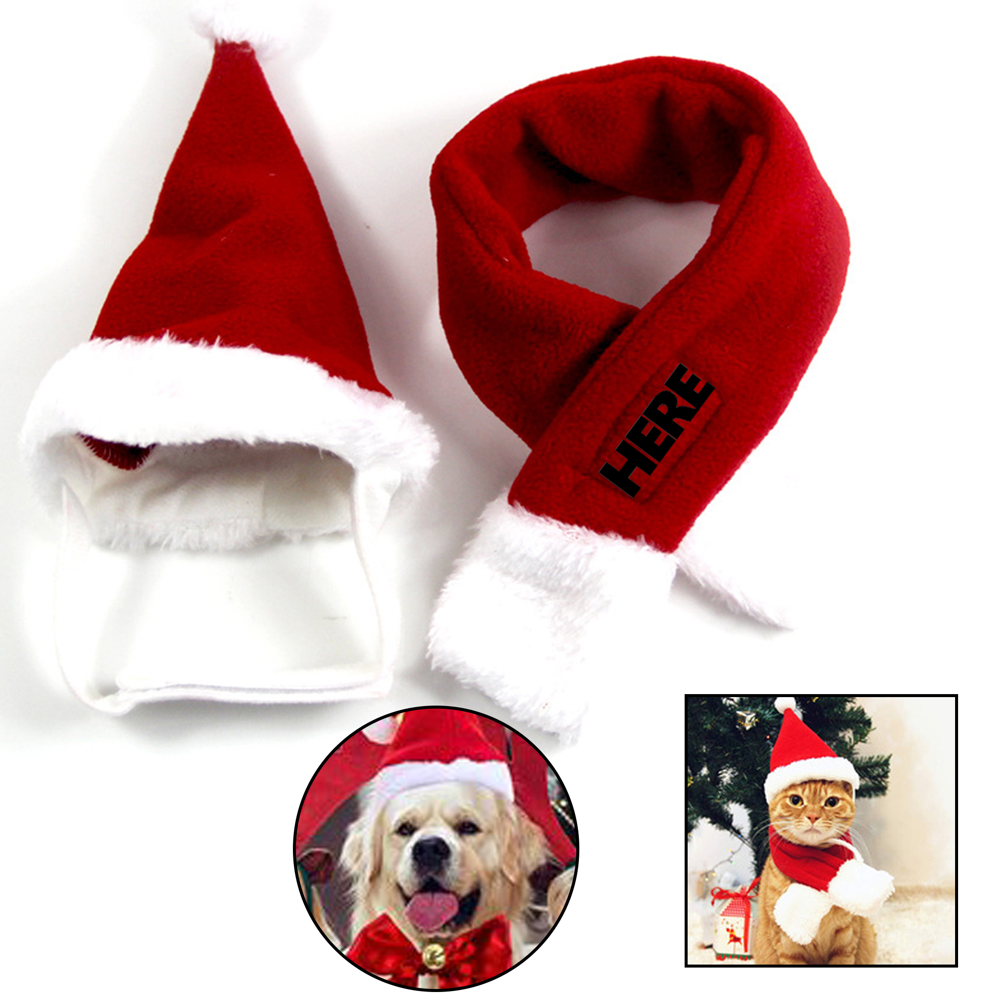 Holiday Scarf and Hat Set for Pets 6