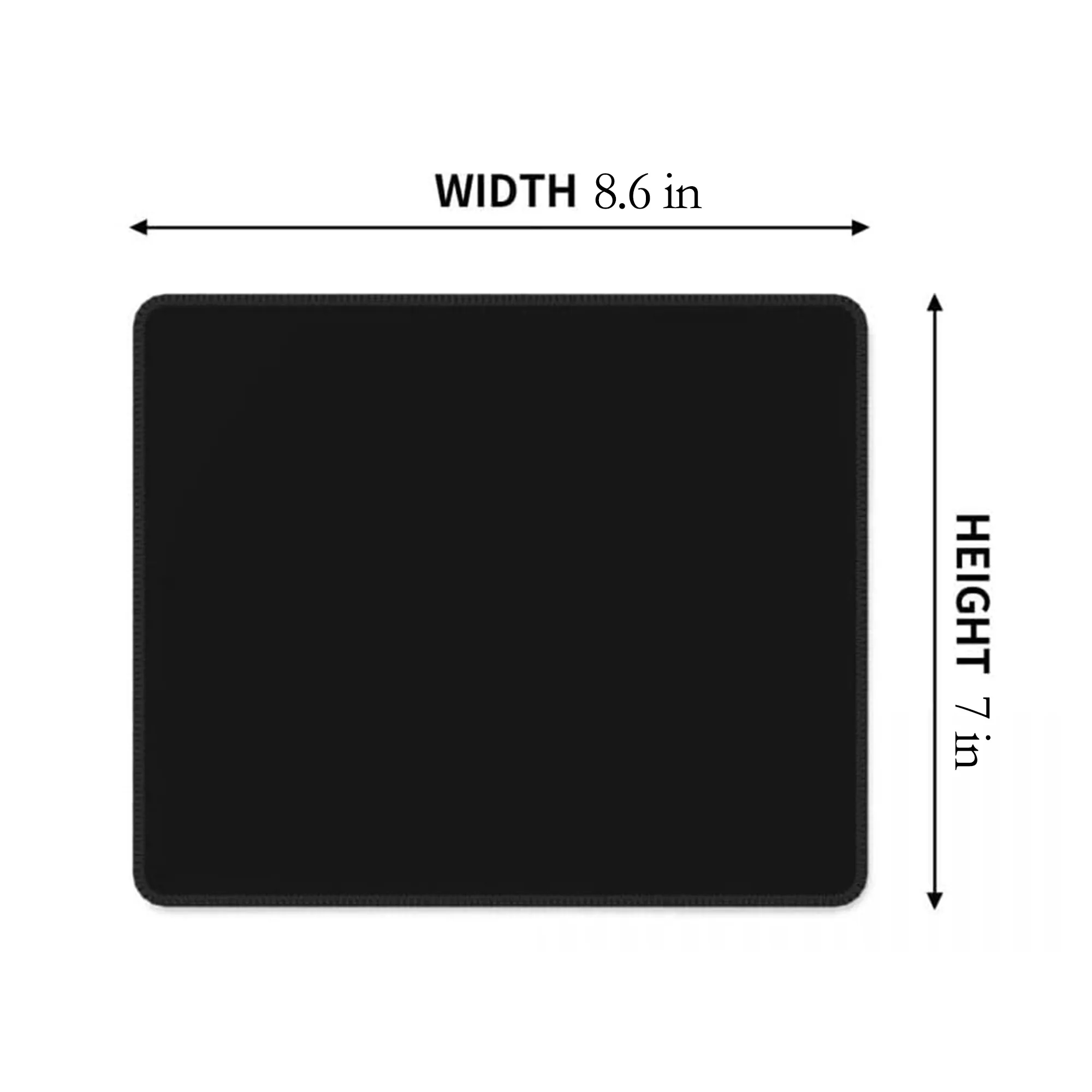 7" x 8.6" Full Color Mouse Pad with Stitched Edge MOQ 50 9