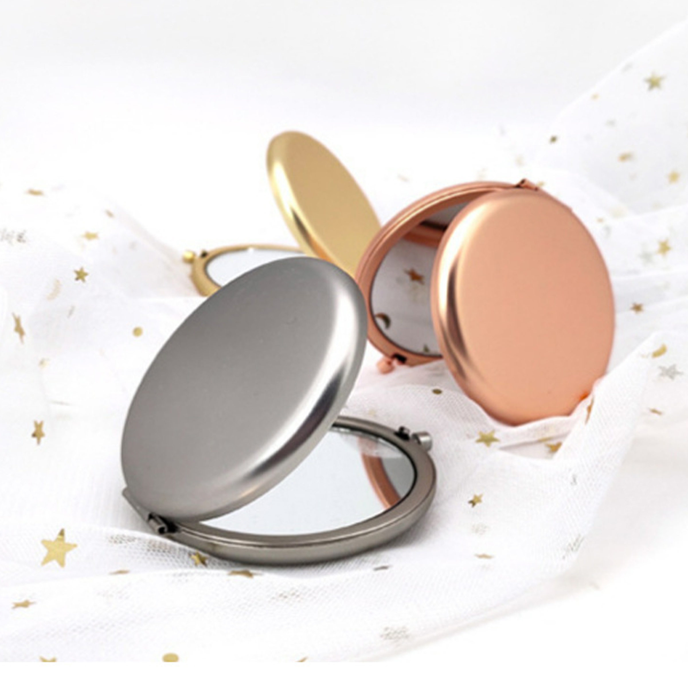 Stainless Steel Portable Creative Double-Sided Folding Mirror 9