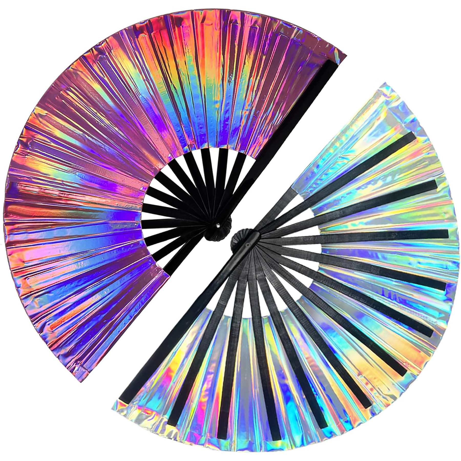 Large Folding Hand Rave Fan 3
