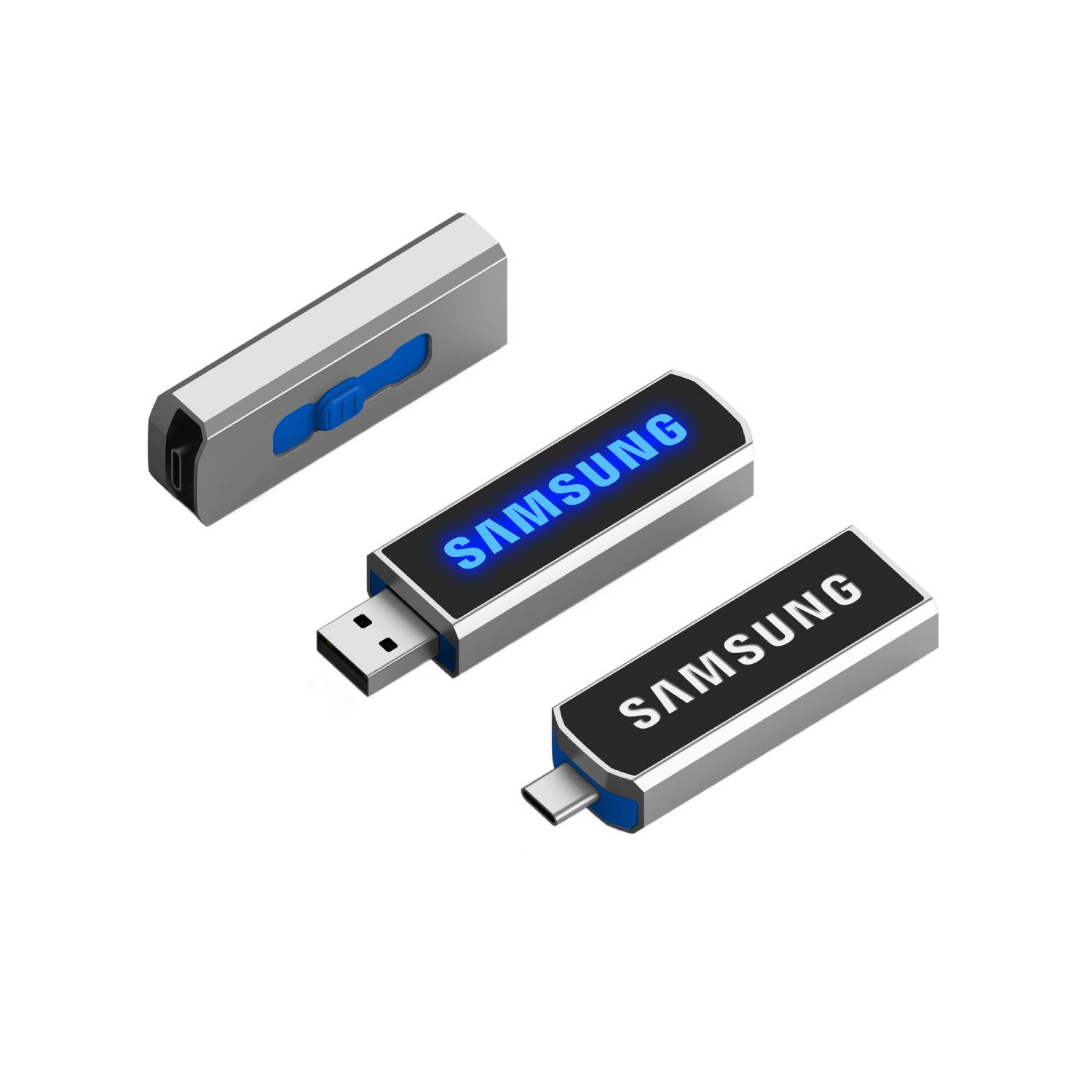 Type-C LED Light Up OTG USB Flash Drive 15