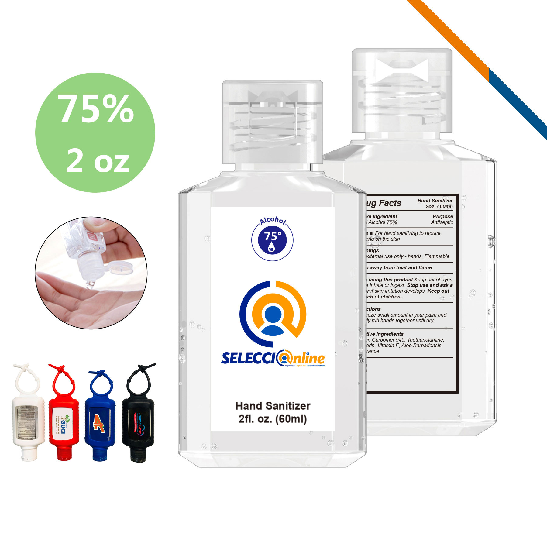 2OZ Gel Hand Sanitizer