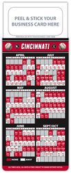 Baseball Schedule Magnet - Peel and Stick Business Card (3.5x9)