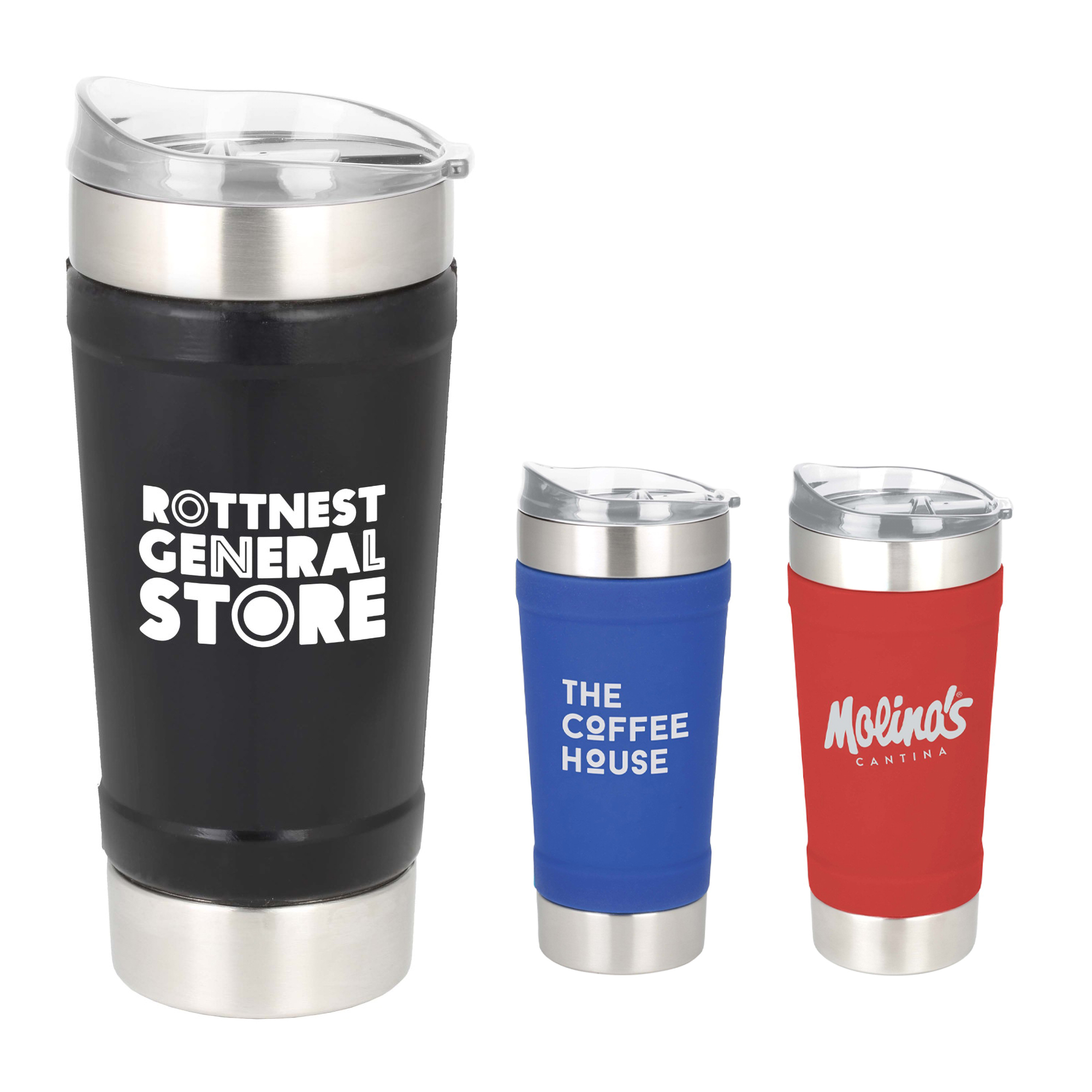 Athletico Stainless Steel Silicone Wrapped Tumbler