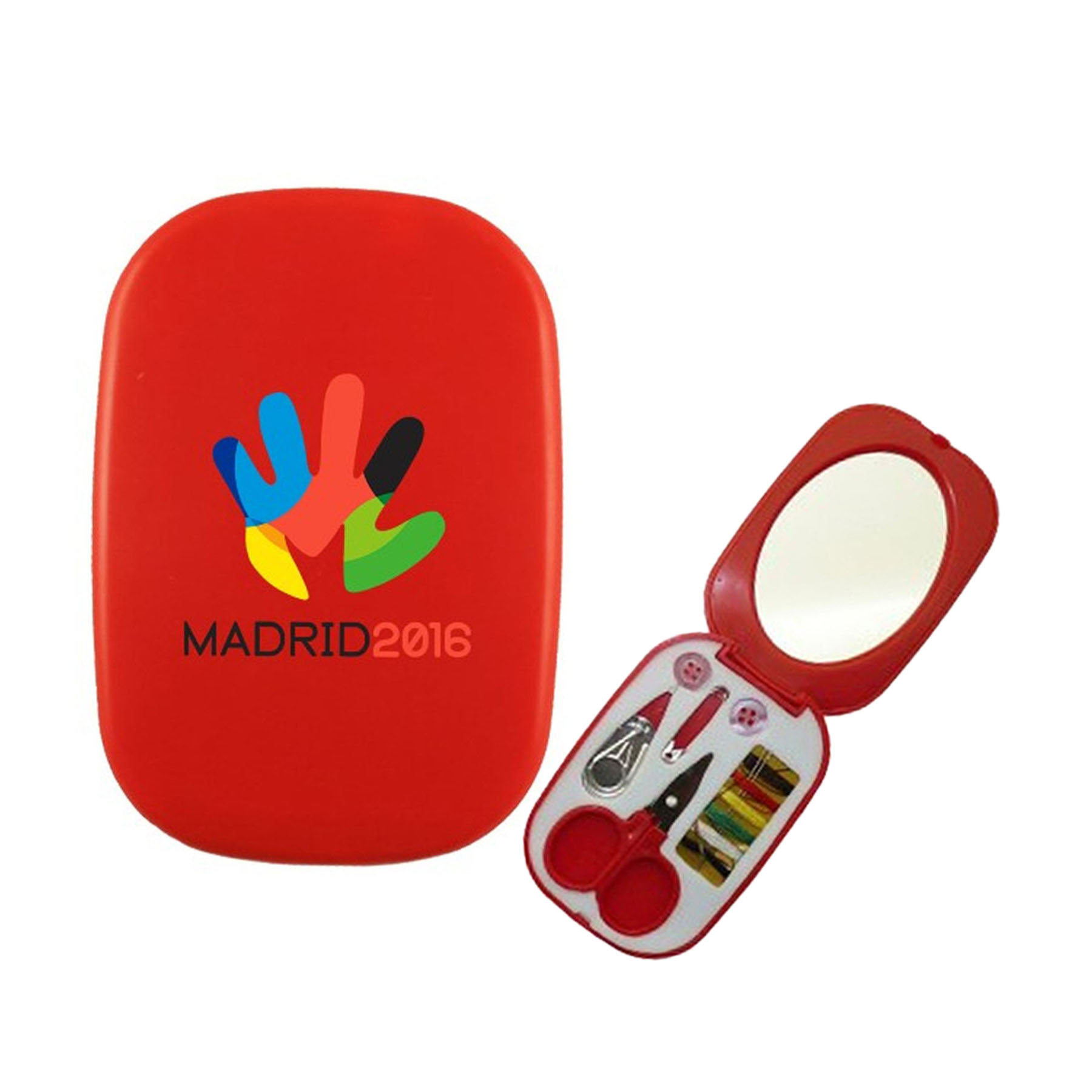 Compact sewing kit with enclosed mirror(Close Out) 10