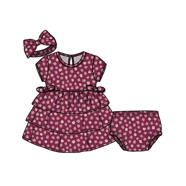 Girls Gauze Dresses Size 2T-4T, custom youth shirt with logo imprint 3