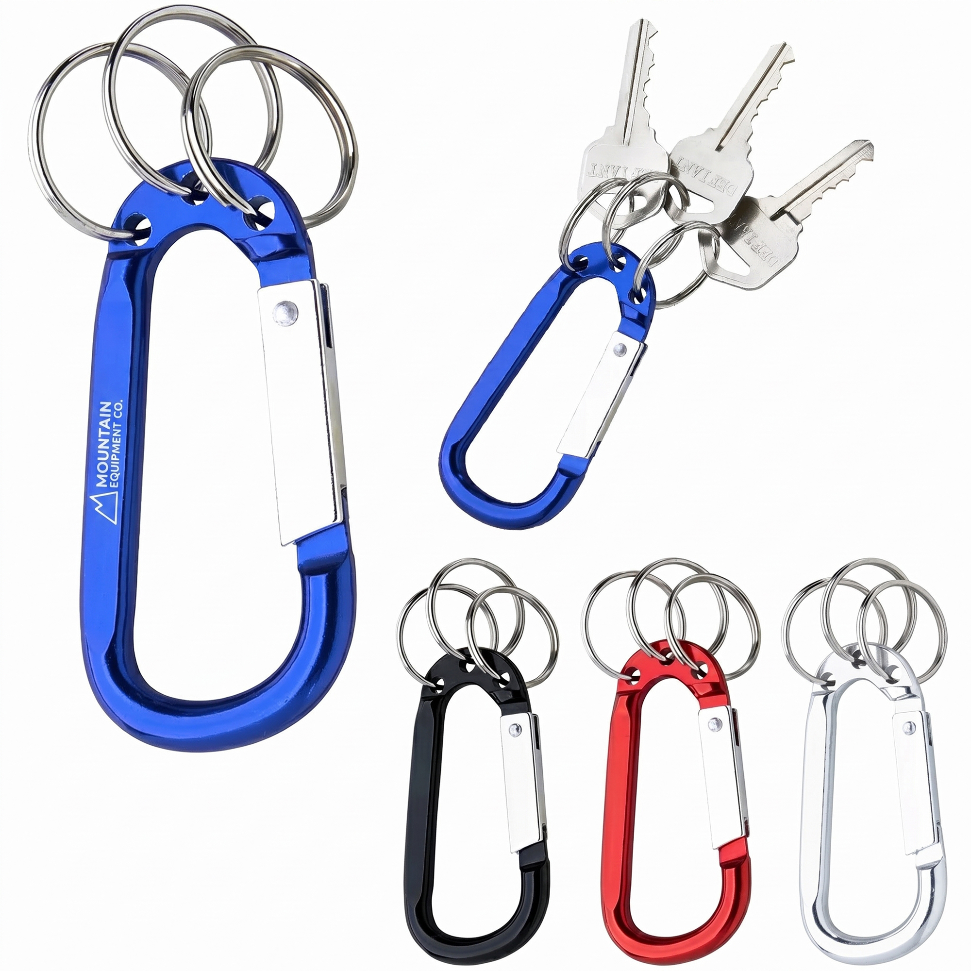 Durable Aluminum Carabiner Keychain
