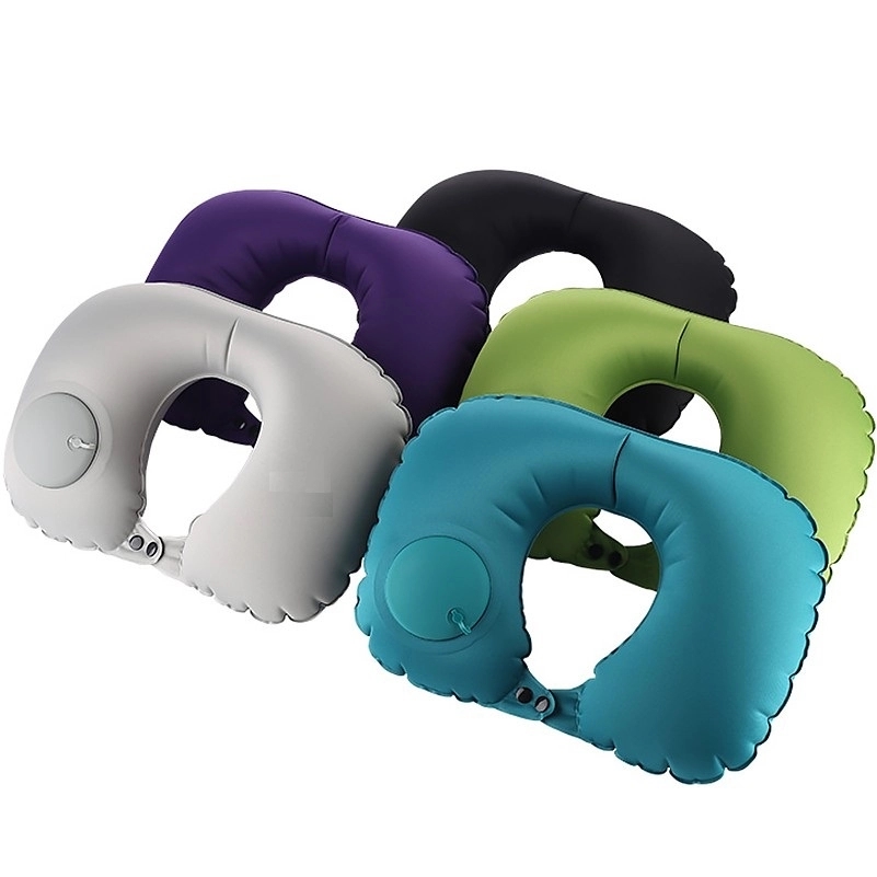 U-Shaped Inflatable Travel Neck Pillow