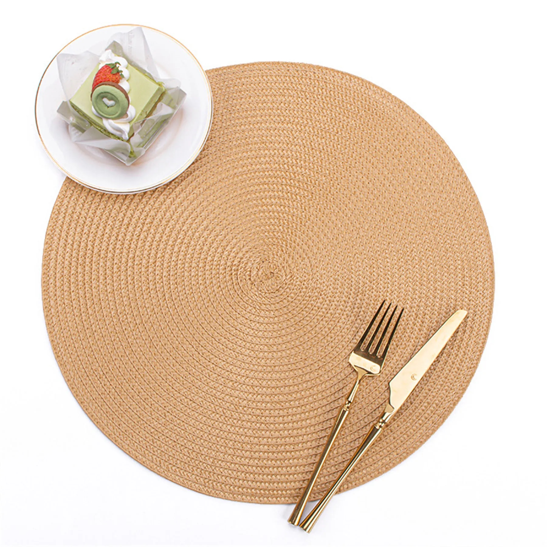 Round Hand Woven Place Mat 29