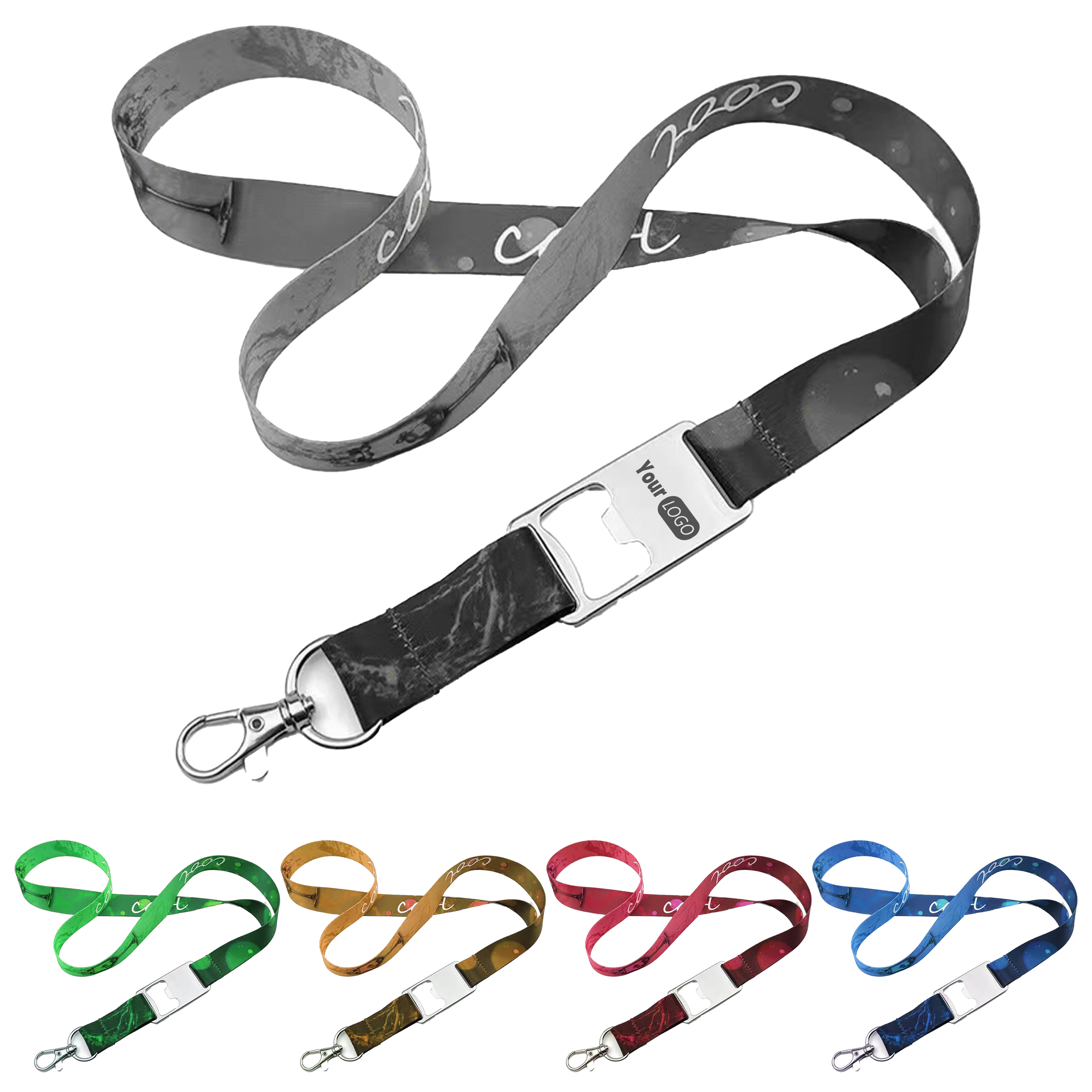 Polyester Personalized Lanyard With Bottle Opener 7