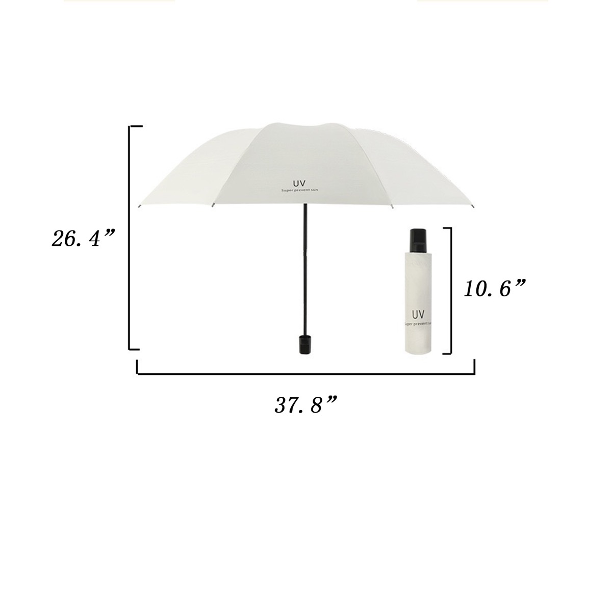 Customizable Manual Folding Sun Umbrella 5