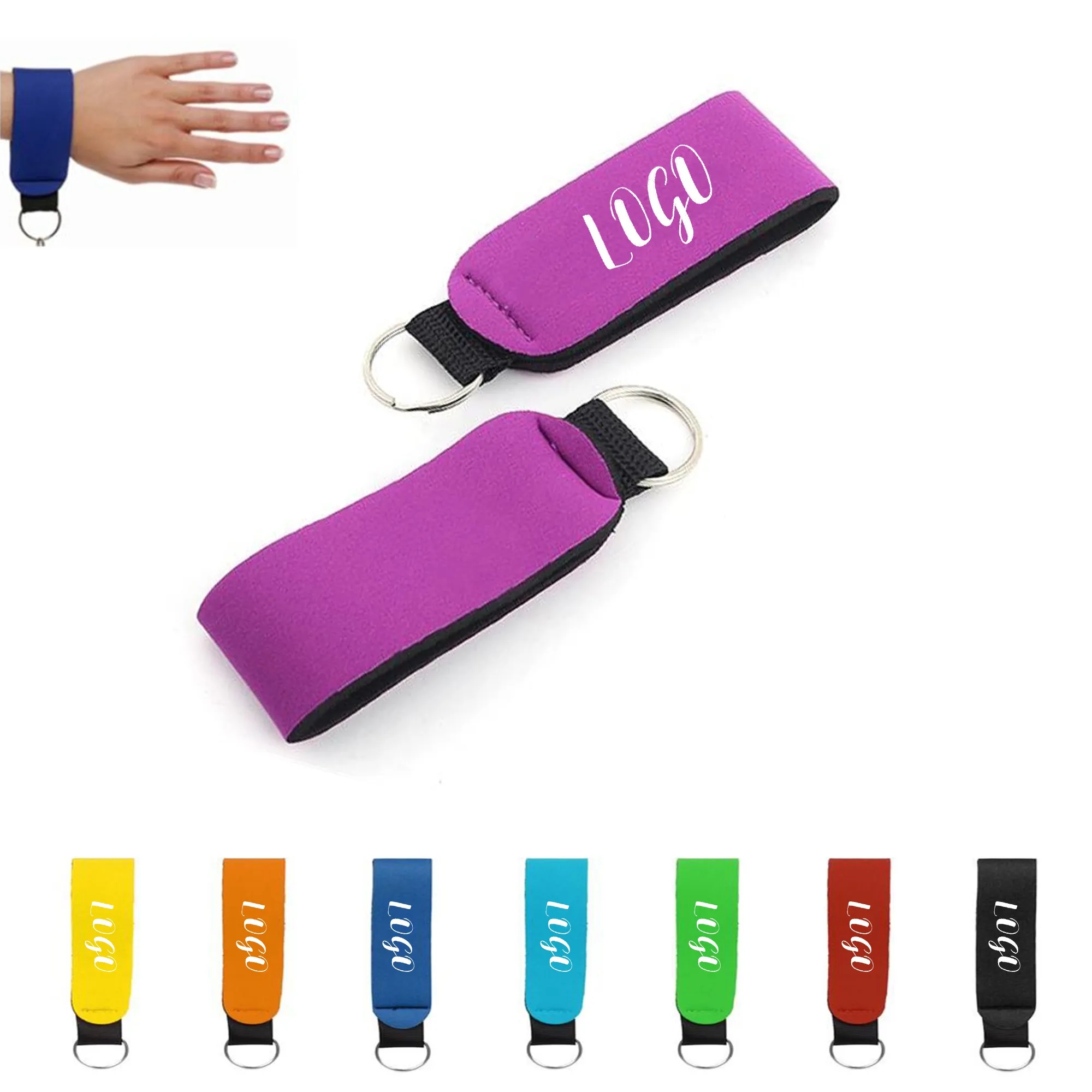 Neoprene Floating Wrist Strap Keychain 8