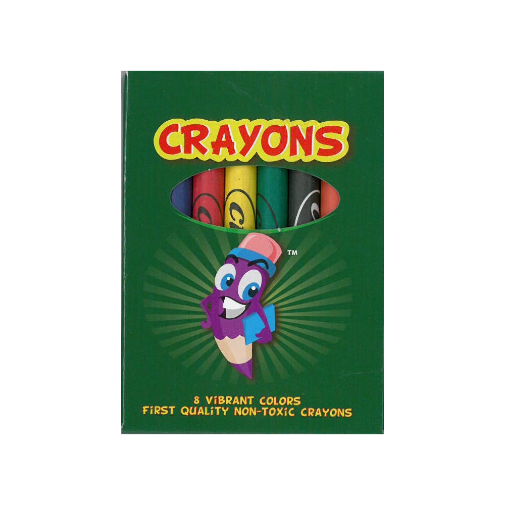 Crayons - 8 Count Assorted Colors 1