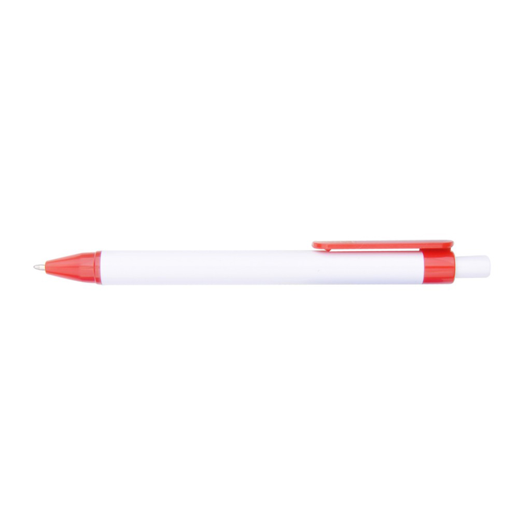 Plastic Ballpoint Pen w/Color Clip 18